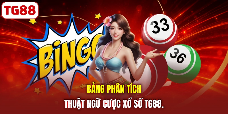 Bảng phân tích thuật ngữ cược xổ số TG88.