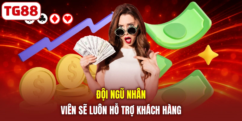 Đội ngũ nhân viên sẽ luôn hỗ trợ khách hàng