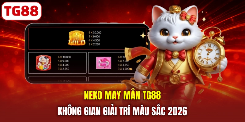 Neko May Mắn TG88 | Không Gian Giải Trí Màu Sắc 2026